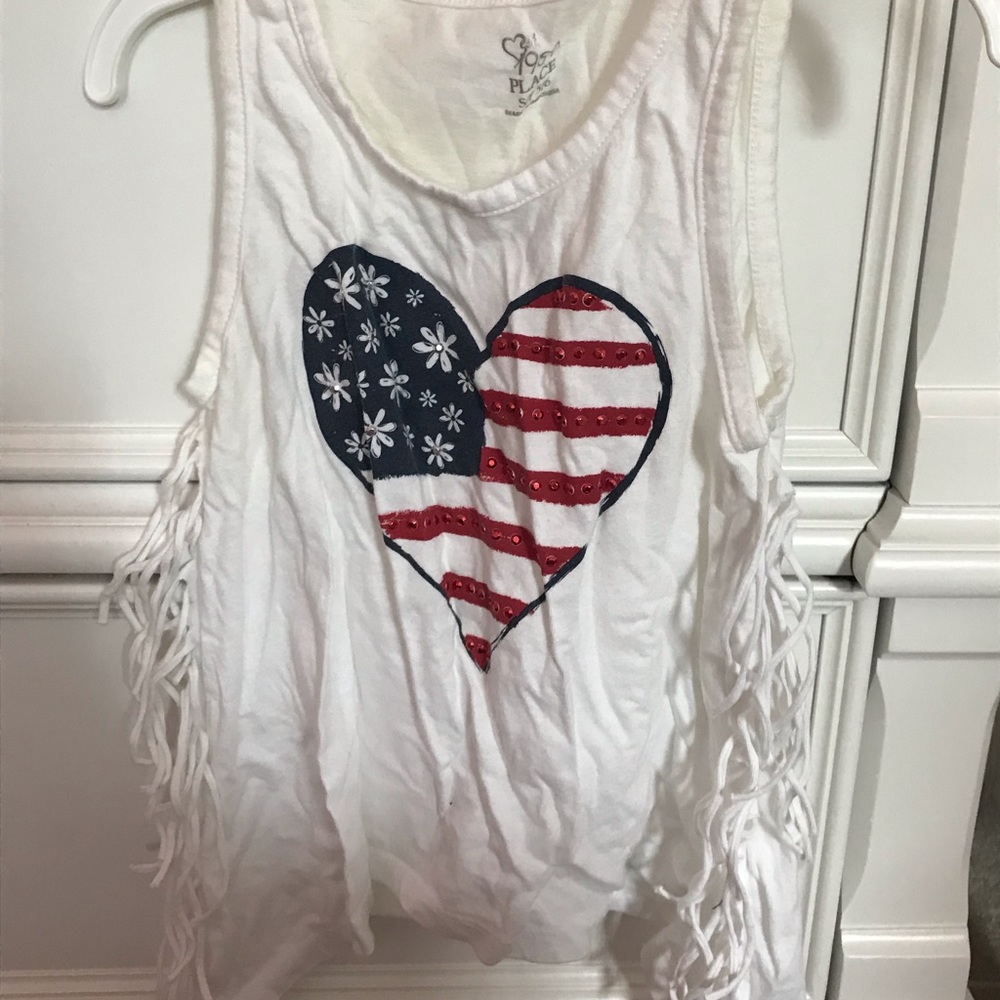 4th of July girls shirt